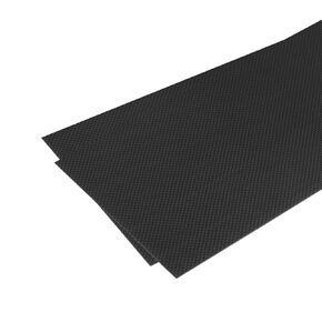 MECCANIXITY 2 Pcs Carbon Fiber Sheet 125x75x4mm Glossy Surface Pultruded Flat Carbon Fiber Board Plate Plain Weave Panel Sheet for Kites RC Airplane