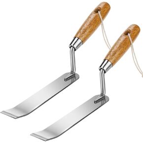Mellbree Baseball Dig Out Tool, 2Pack Stainless Steel Softball Bases Scoop Base Anchor Clean Digout Tool for Baseball Training