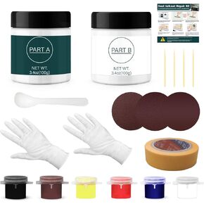 2Pcs Gel Coat Repair Kit for Boats, Gelcoat Repair Kit for Repairing Fiberglass Boats Repair Chips Cracks Pits Holes Gelcoat Repair Kit for Boats