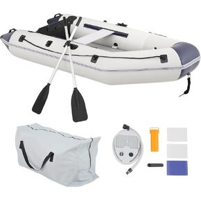 MADOG Person Inflatable Boat(Oars Included), Inflatable Raft for Water Sports Quick Inflation & Deflation