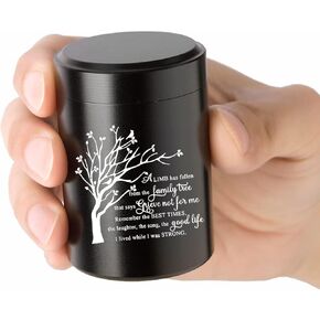 2.75 Inches Small Urn for Ashes for Women Men Tree of Life Aluminum Mini Urn for Ashes Cremation Keepsake for Human Ashes Memorial Ashes Holder