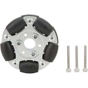 HERCHR Double Row Multi-Directional Wheels 60mm Robot Omni Wheel Robot Omni Wheel Replacement for BromptoFolding Bike & Electric Bicycle Omni-Direction Roller Replacement Accessories