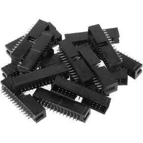 uxcell 20Pcs 2.54mm Pitch 2x13-Pin Double Row Straight Box Header Connector PCB Board Socket