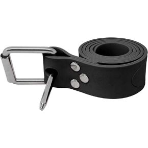 Rubber Diving Weight Belt with Marseillaise Stainless Steel Buckle - Freediving Weight Belt, Scuba Dive Weight Belt, Spearfishing Weight Belt, Diving Belt