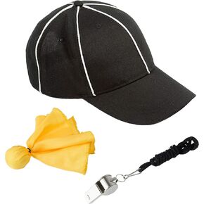 Murray Sporting Goods Referee Accessory Bundle Kit - Referee Accessories Bundle Hat, Flag & Whistle