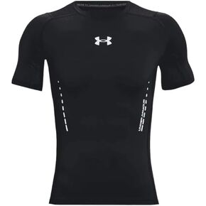 Under Armour Men's HeatGear® Vent Compression Short Sleeve, Black, XL