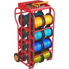 Wire Spool Rack,Cable Caddy,Portable Wire Holder for Efficient Cable Management,Multi-Spool Wire/Cable Dispenser for Electrical Industrial & Retail Use