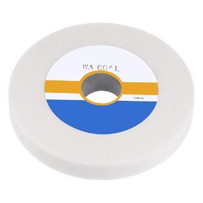 HARFINGTON Bench Grinding Wheel 6 Inch 80 Grit 0.8" Thickness 1-1/4 Inch Arbor White Aluminum Oxide Grinding Wheel Grinding and Cutting Grinder Wheel for Cars Ships Machinery