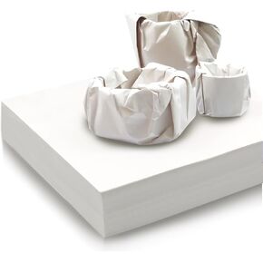 GRANDAN 12x12 inch Packing Paper for Moving, 100 Sheets Protecting Fragile Glasses, china and Artworks, Small White Square Wrapping Paper for Moving Box Fillerc & Shipping