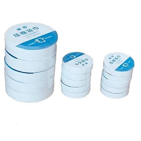 5 PCS Premium Compressed Bath Towel Tablets 55.1 in x 27.5 in and 10 PCS Compressed Towel 23.6 in x 11.8 in Travel Towels Tablet,Reuseable Facial Tissue Travel Towels