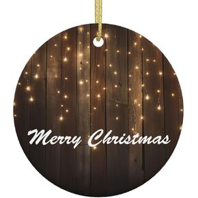 Santa Claus Pattern Funny Christmas Tree Ornaments Ceramics Hanging Porcelain Pendants for Holiday Decorative Xmas Family Party Decoration