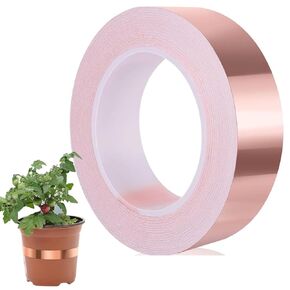 Copper Tape Conductive Copper Foil Tape with Self Adhesive for Guitar EMI Shielding Crafts Electrical Repairs 1.18 Inch x 65.6 FT