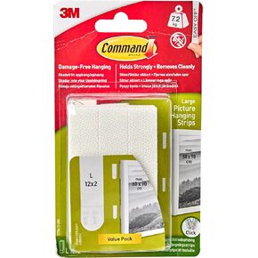 Command Photo Hangers, White, Easy On, Easy Off, Hangs up to 6 frames, Gallery Wall Pack