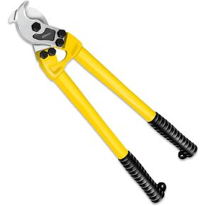 24 Inch Heavy Duty Cable Cutter, Carbon Steel Wire Rope Cutter for Aluminum and Copper Wire Rope, Multi-Functional Labor Saving Long Arm Wire Cutter Pliers with Ergonomic Design