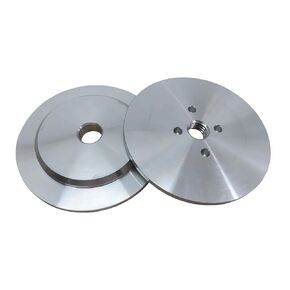 3" Aluminum Safety Flanges Kit for Airway Buffing Wheels, for Use with 5/8"-11 Threaded Tools and 3" Center Airway Buffing Wheels, 1Set