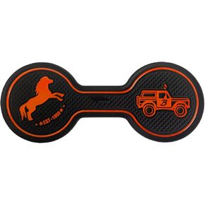 Compatible with Ford Bronco 2021.2022 2023.2024 Car Cup Holder Coaster (not for Sport), Car Decorative Water Coaster, Beverage Coaster, Silicone Cup Holder Coaster, Car Accessories Pad (WHITE)