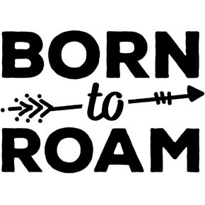 Born to Roam NOK Decal Vinyl Sticker |Cars Trucks Vans Walls Laptop|Black|5.5 x 4.0 in|NOK107