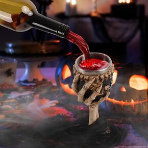 MAOYUE Halloween Decorations Indoor Floating Halloween Wine Glass Never Ending Wine Bottle Halloween Chalice, Halloween Party Decorations, Halloween Decorations for Indoor, Outdoor, Tables in Saudi Arabia