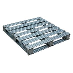 Vestil SPL-3636 Galvanized Finished Steel Pallet, Uniform Floor Static Capacity 8000 lb, Uniform Fork Dynamic Capacity 4000 lb, Unsupported Pallet Rack Capacity 2200 lb, 36" Length, 36" Width, Silver