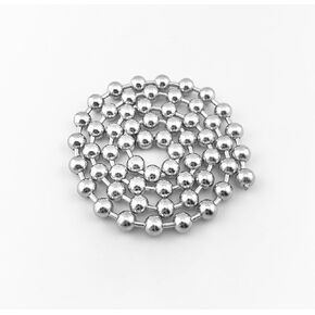 Glory Qin 12mm Stainless Steel Ball Chains & 5 Matching connectors