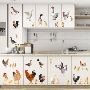 Funny Farm Animal Wall Decal 3D Farm Animal Wall Stickers Funny Cow Wall Decals Animals Break Through Wall Decals Fake Window View Cow Wall Sticker for Living Room Bedroom Farmhouse Decor