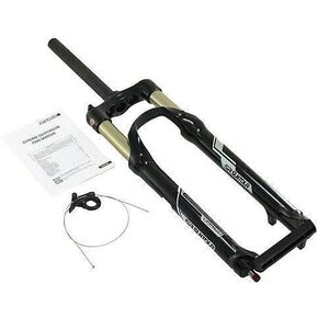 SR Suntour Raidon Fork 27.5 Inches 100 mm Remote Lockout Air QR 9mm Fork Glossy Black, VK1736