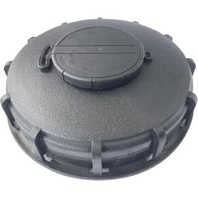 IBC Tote Lid Cover with Gasket, 6.5" IBC Tank Leak-Proof Design Water Liquid Tank Cap with Vent Hole for Chemical, Food, Industries Storage, Black