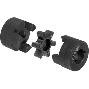 uxcell 5/8" to 7/8" L075 Flexible 3-Piece L-Jaw Coupling Coupler Set & Buna-N NBR Rubber Spider for Log Splitter Hybrid Equipment in Saudi Arabia