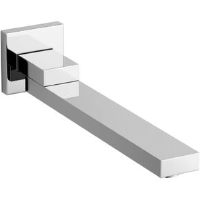 AYIVG Bathroom Brass Foldable Brushed Gold Wall Mounted Bathtub Faucet Spout Shower System Set
