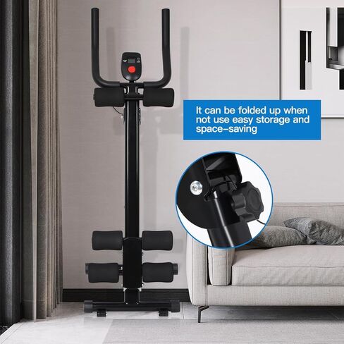 Panana Fitness ab Machine AB Workout Equipment Adjustable ab Trainer Foldable Ab Waist Trainer for Stomach Workout Exercise Home Gym in Kuwait