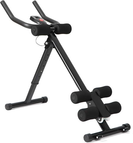 Panana Fitness ab Machine AB Workout Equipment Adjustable ab Trainer Foldable Ab Waist Trainer for Stomach Workout Exercise Home Gym in Kuwait