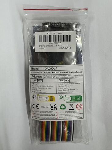 MAX30102 وحدة استشعار معدل ضربات القلب وكشف النبض ولوحة كشف تركيز الأكسجين في الدم مع كابل متوافق مع Arduino لـ STM32، حزمة من 4 in Kuwait