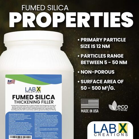 LXC FUMED SILICA مسحوق أبيض فائق القوة، 1 جالون للإيبوكسي، البوليستر، راتنج الألياف الزجاجية، لاصق، أنظمة الطلاء، عامل سماكة، مانع التسرب، سيليكون، محب للماء، ذبابة الصيد العائمة in Saudi Arabia