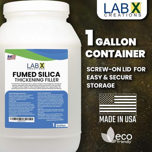 LXC FUMED SILICA مسحوق أبيض فائق القوة، 1 جالون للإيبوكسي، البوليستر، راتنج الألياف الزجاجية، لاصق، أنظمة الطلاء، عامل سماكة، مانع التسرب، سيليكون، محب للماء، ذبابة الصيد العائمة in Saudi Arabia