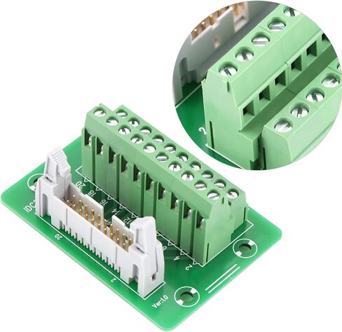 لوحة اندلاع PLC، IDC20P 20Pin لوحة اندلاع رأس ذكر DIN وحدة واجهة تثبيت السكك الحديدية وحدة كتلة طرفية موصل PLC واجهة مع قوس لـ PLC، Mitsubishi Servo in Saudi Arabia