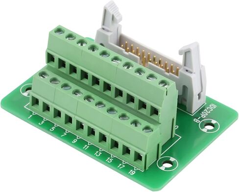 لوحة اندلاع PLC، IDC20P 20Pin لوحة اندلاع رأس ذكر DIN وحدة واجهة تثبيت السكك الحديدية وحدة كتلة طرفية موصل PLC واجهة مع قوس لـ PLC، Mitsubishi Servo in Saudi Arabia