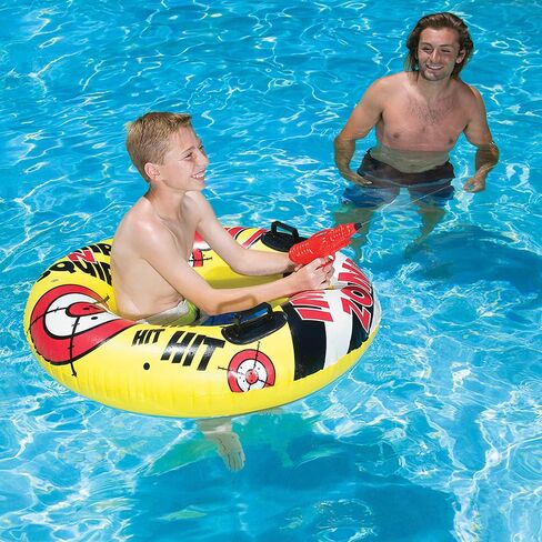 أنبوب حمام السباحة بامب آند سكويرت من بول ماستر مع أداة سكويرتر، أصفر in Kuwait