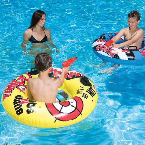 أنبوب حمام السباحة بامب آند سكويرت من بول ماستر مع أداة سكويرتر، أصفر in Kuwait