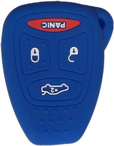 Black and Navy Blue Silicone Rubber Keyless Entry Remote Key Fob Case Skin Cover Protector fit for 2006 2007 MITSUBISHI Raider in Saudi Arabia