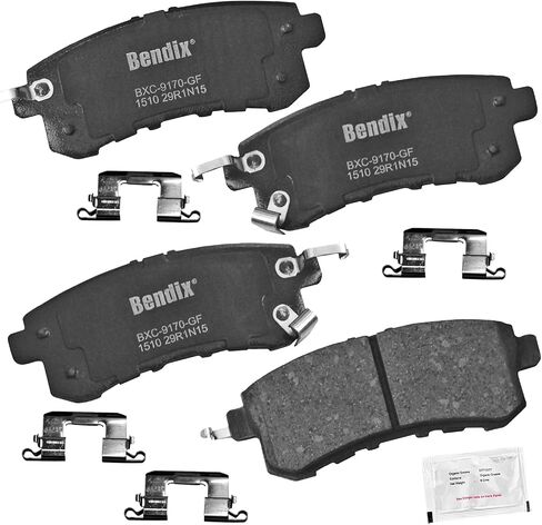 Bendix Priority1 CFC1510 Ceramic Rear Brake Pads for INFINITI QX56 2013-2011, QX80 2024-2014, Nissan Armada 2023-2017 in Saudi Arabia