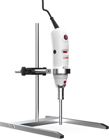 4E's USA جهاز تجانس محمول باليد مع حامل، مستوى 10 سرعات من 8000 إلى 30000 دورة في الدقيقة، مسبار 316L من الفولاذ المقاوم للصدأ 10 مم لعينة 1 مل إلى 250 مل، أقصى لزوجة 5000 مللي باسكال in Kuwait