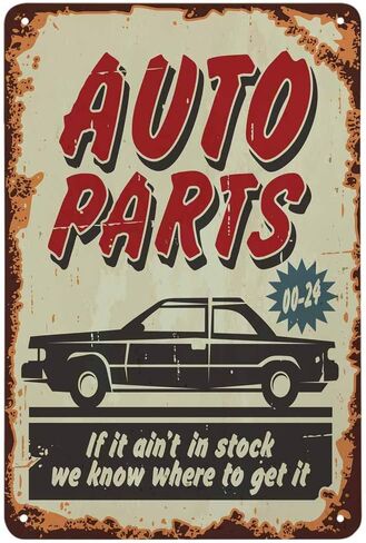 AOYEGO Gas Station Tin Sign,Electric Gas Oil Auto Vintage Metal Tin Signs for Cafes Bars Pubs Shop Wall Decorative Funny Retro Signs for Men Women 8x12 Inch in Kuwait