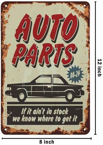 AOYEGO Gas Station Tin Sign,Electric Gas Oil Auto Vintage Metal Tin Signs for Cafes Bars Pubs Shop Wall Decorative Funny Retro Signs for Men Women 8x12 Inch in Kuwait