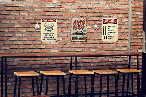 AOYEGO Gas Station Tin Sign,Electric Gas Oil Auto Vintage Metal Tin Signs for Cafes Bars Pubs Shop Wall Decorative Funny Retro Signs for Men Women 8x12 Inch in Kuwait
