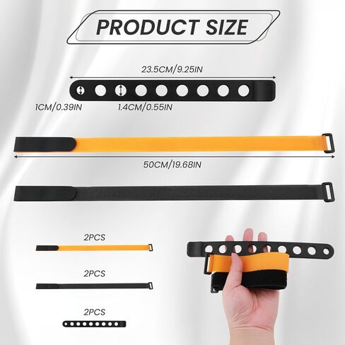 6 Pcs Bike Rack Straps, Two Types Anti-SlipBike Wheel Stabilizer Straps and Replacement Rubber Straps, Adjustable Bike Wheel Strap with Loop for Car Transportation and Wall Mount (23.6 and 9.25in) in Saudi Arabia
