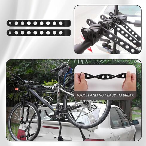 6 Pcs Bike Rack Straps, Two Types Anti-SlipBike Wheel Stabilizer Straps and Replacement Rubber Straps, Adjustable Bike Wheel Strap with Loop for Car Transportation and Wall Mount (23.6 and 9.25in) in Saudi Arabia