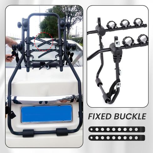 6 Pcs Bike Rack Straps, Two Types Anti-SlipBike Wheel Stabilizer Straps and Replacement Rubber Straps, Adjustable Bike Wheel Strap with Loop for Car Transportation and Wall Mount (23.6 and 9.25in) in Saudi Arabia