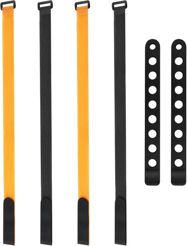 6 Pcs Bike Rack Straps, Two Types Anti-SlipBike Wheel Stabilizer Straps and Replacement Rubber Straps, Adjustable Bike Wheel Strap with Loop for Car Transportation and Wall Mount (23.6 and 9.25in) in Saudi Arabia