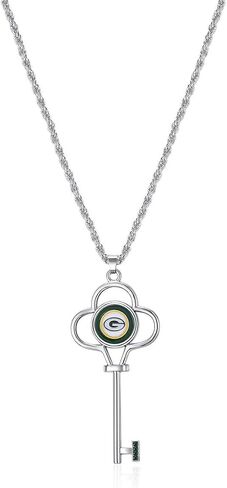 NFL Key Logo Necklace | Sports Fan Jewelry Gift | Fashion Jewelry | Birthday & Holiday Gifts for Women and Girls in Saudi Arabia