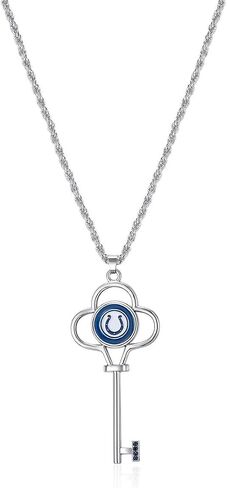 NFL Key Logo Necklace | Sports Fan Jewelry Gift | Fashion Jewelry | Birthday & Holiday Gifts for Women and Girls in Saudi Arabia